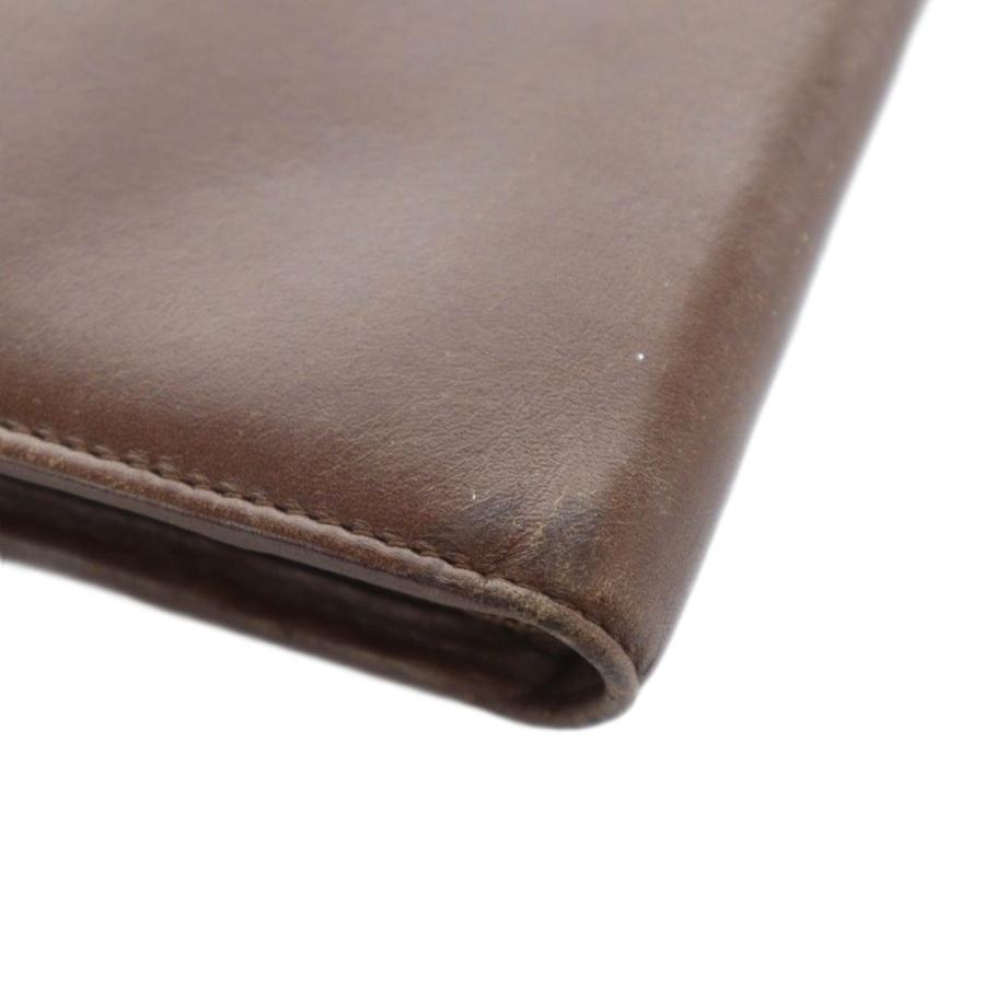 LOEWE（ロエベ） クラッチバッグ セカンドバッグ レザー ロゴ 茶