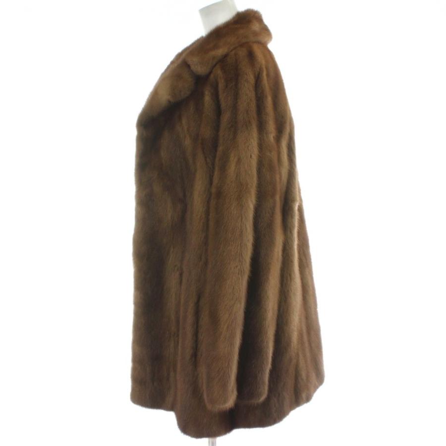 PALODY ファーコート ジャケット ミンクファー 毛皮 ブラウン ミドル