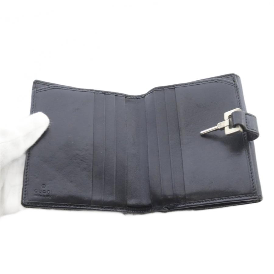 GUCCI（グッチ） ジャッキー 二つ折り財布 ロゴ 茶色 ブラウン 黒