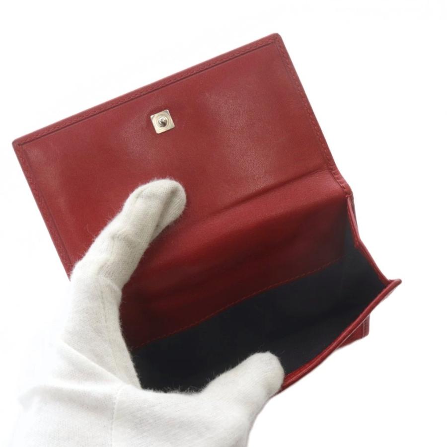 GUCCI（グッチ） 財布 二つ折り レザー ロゴ 赤 レッド /SR □GY18