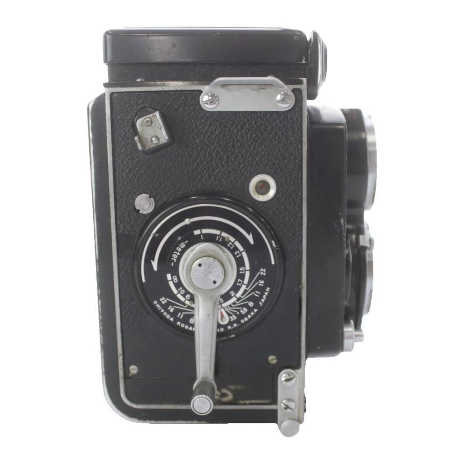 ジャンク品 ミノルタ Minolta AUTOCORD オートコード 二眼レフカメラ CITIZEN-MXVシャッター 初期型 ROKKOR 1:3.2 1:3.5 f=75mm /MWの画像
