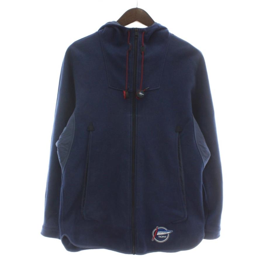 【中古】ルイヴィトン LOUIS VUITTON トロフィー TROPHY パーカー フーディー 長袖 ジップアップ ロゴ XS 紺 ネイビー LOUIS VUITTON（ルイ・ヴィトン） トロフィー TROPHY パーカー