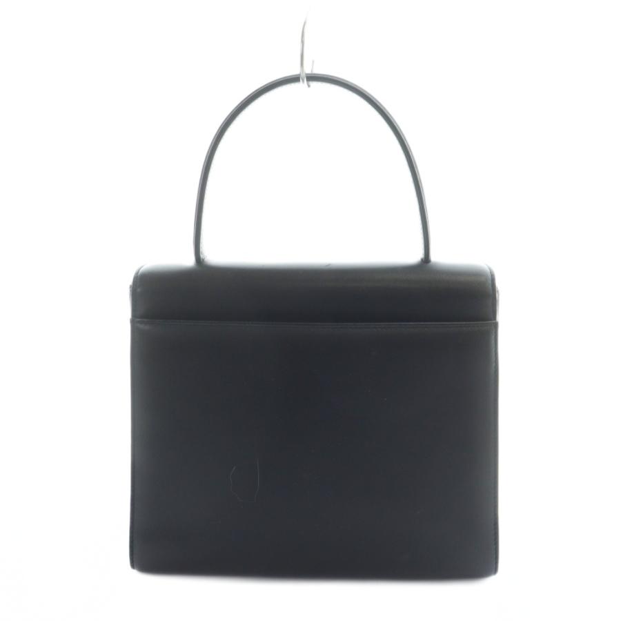 【外観美品】GIVENCHY ハンドバッグ レザー 4Gロゴ フォーマル 黒 美品 GIVENCHY ハンドバッグ レザー 4G 自立型 フォーマル 台形 黒
