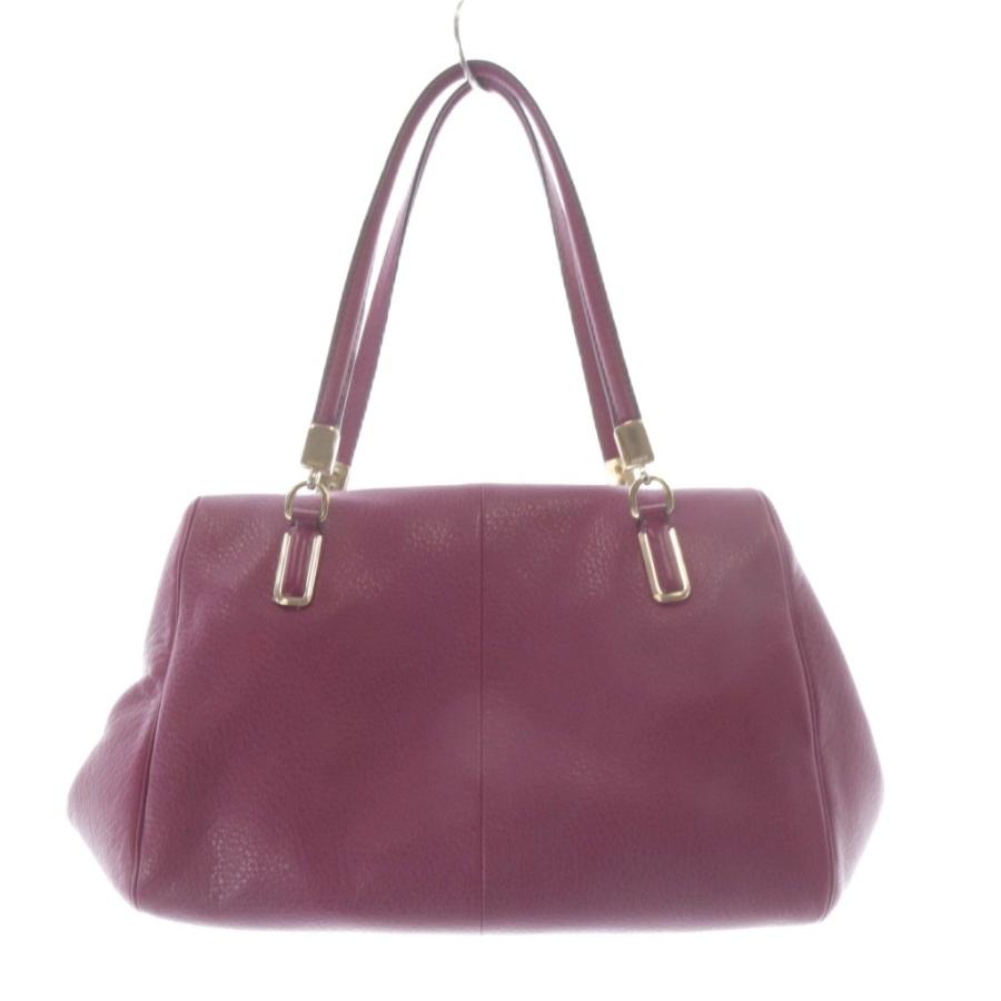 COACH（コーチ） ハンドバッグ 2way ショルダー レザー 紫 パープル