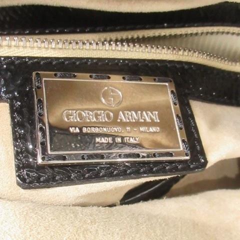 ジョルジオアルマーニ GIORGIO ARMANI トートバッグ エナメルレザー