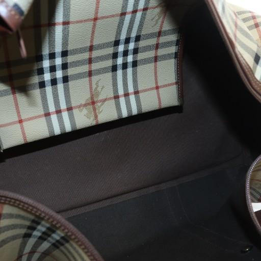 ✨美品✨BURBERRY GOLF ボストンバッグ ロゴ ノバチェック ブラウン Burberrys(バーバリーズ) ロゴノヴァチェックボストンバッグ/旅行鞄