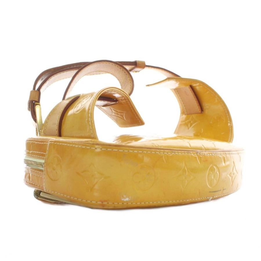 【中古】LOUIS VUITTON モノグラム ヴェルニ フルトン ボディバッグ ウエストバッグ エナメル 総柄 黄色 M91043 LOUIS VUITTON（ルイ・ヴィトン） モノグラム ヴェルニ フルトン