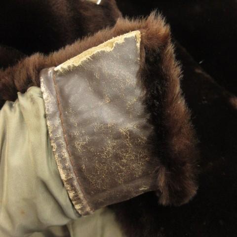 LEDA SPAIN フェイクファーコート ショールカラー ロング 茶 ブラウン