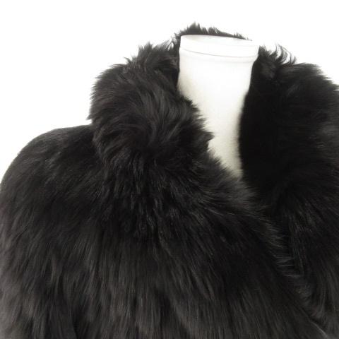 【中古】サガフォックス SAGA FOX 銀サガ ファーコート フォックス 毛皮 ロング丈 11 黒 ブラック /AH22 ■GY18 サガフォックス SAGA FOX 銀サガ ファーコート フォックス 毛皮 ロング