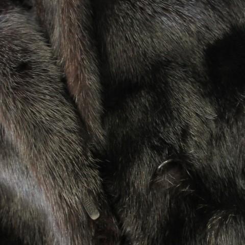 サガミンク SAGA MINK 銀サガ ファーコート ミンク 毛皮 ミドル丈 