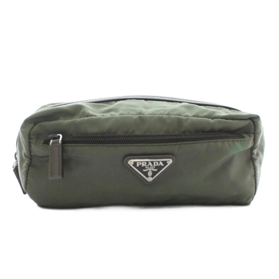 PRADA（プラダ） ポーチ 化粧ポーチ ナイロン トライアングルロゴ