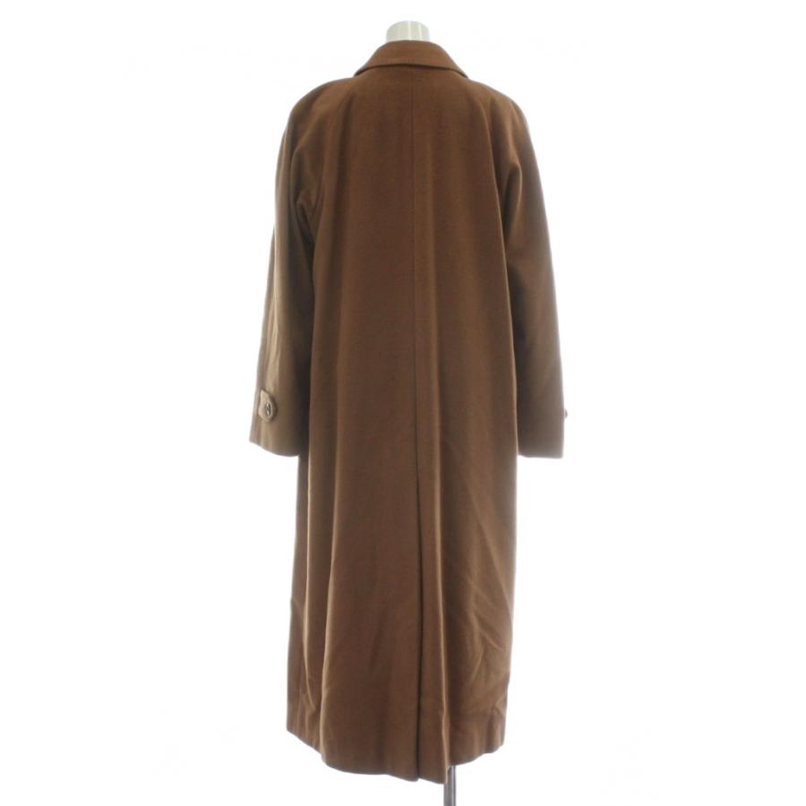 【中古】Burberrys 90’s ステンカラーコート アウター ウール カシミヤ ロング 比翼ボタン 11AB3 L 茶色 バーバリーズ Burberrys ヴィンテージ ステンカラー ロング コート