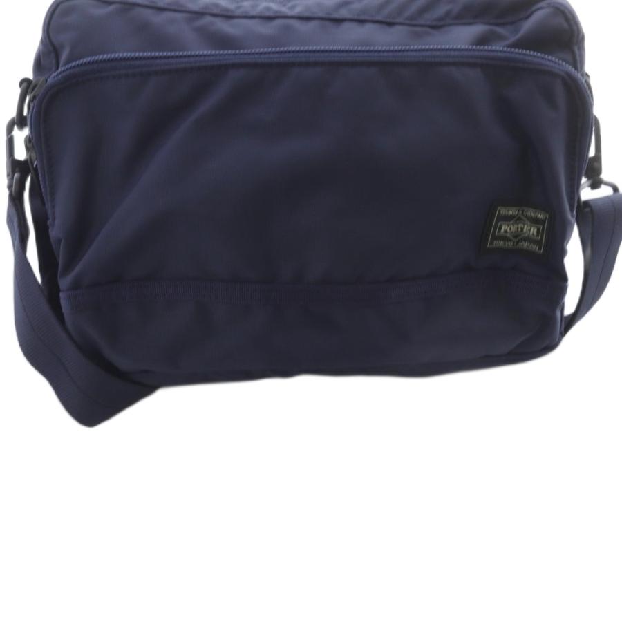 PORTER ポーター 吉田カバン ショルダーバッグ フラッシュ ロゴ 紺