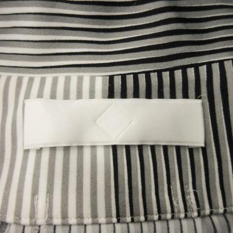 エトセンス ETHOSENS 長袖シャツ ストライプ とろみ感 グレー /MN25