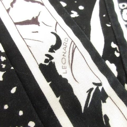 LEONARD（レオナール） ワンピース ひざ丈 ミモレ ロング 半袖