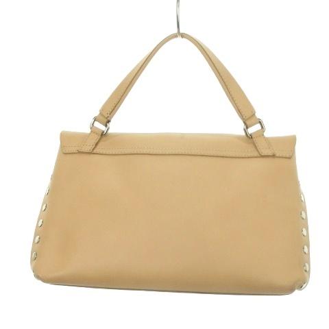 ザネラート ZANELLATO POSTINA ポスティーナ 2WAY ショルダーバッグ ハンドバッグ レザー スタッズ ベージュ /MN8 ■GY18 レディース