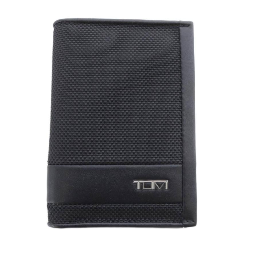TUMI（トゥミ） カードケース ロゴ 黒 ブラック /SR □GY18 メンズ