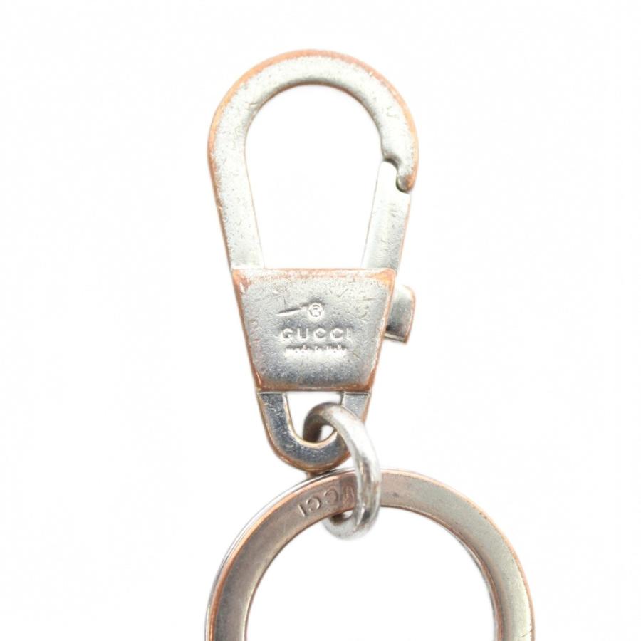 GUCCI（グッチ） キーリング キーホルダー レザー GGエンボス 黒