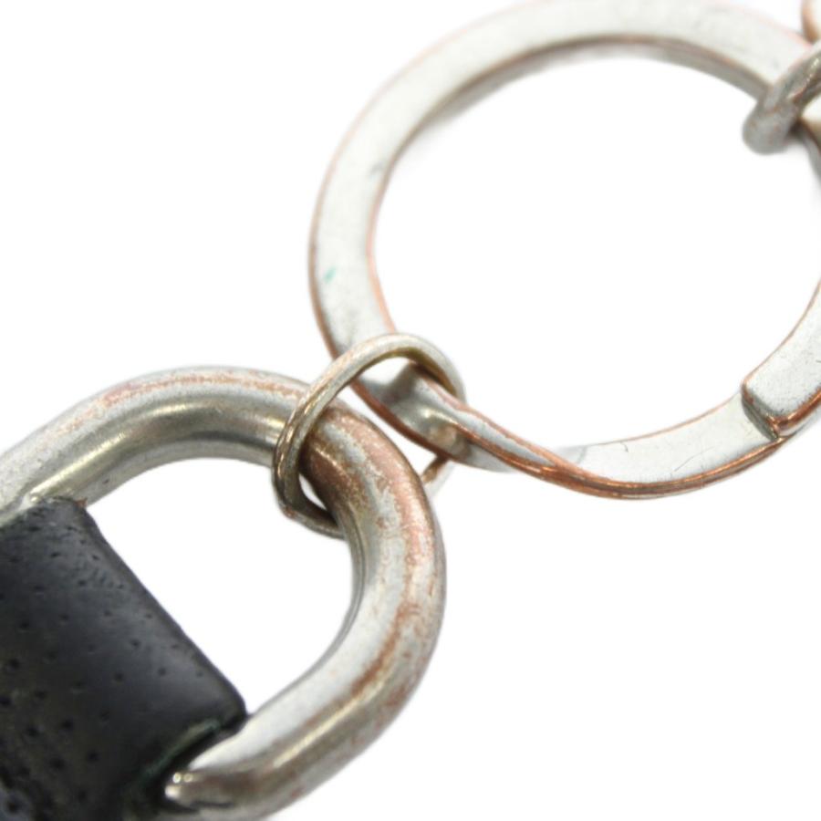 GUCCI（グッチ） キーリング キーホルダー レザー GGエンボス 黒