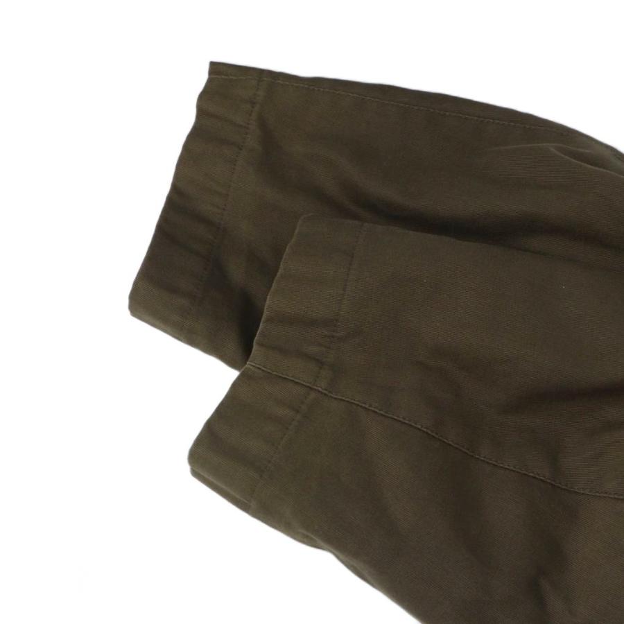 パパス Papas ステンカラーコート 長袖 シングル フード ロゴ 総裏地 L