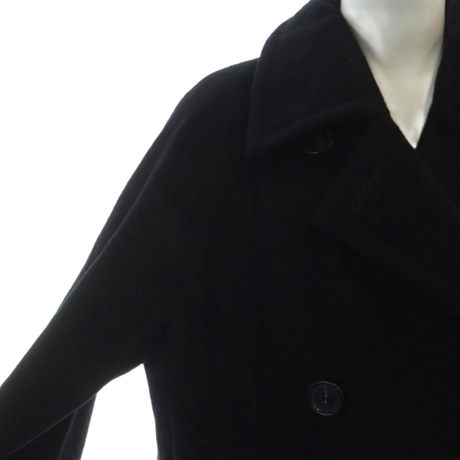 【中古】マックスマーラ MAX MARA ロング コート ダブル ウール 総裏地 38 黒 ブラック ■GY11 /MQ レディース Max Mara（マックスマーラ） ロング コート ダブル ウール 総裏地 38