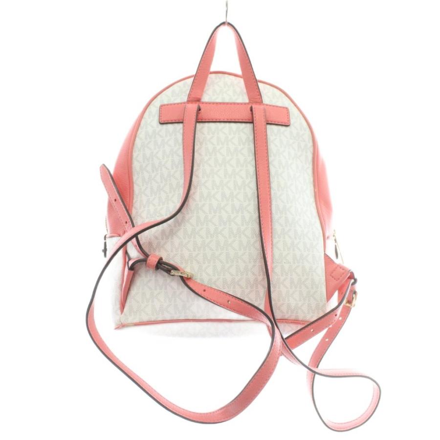 マイケルコース　　リュックサック　バックパック　MK柄　白　PVC マイケルコース MICHAEL KORS リュックサック バックパック デイパック