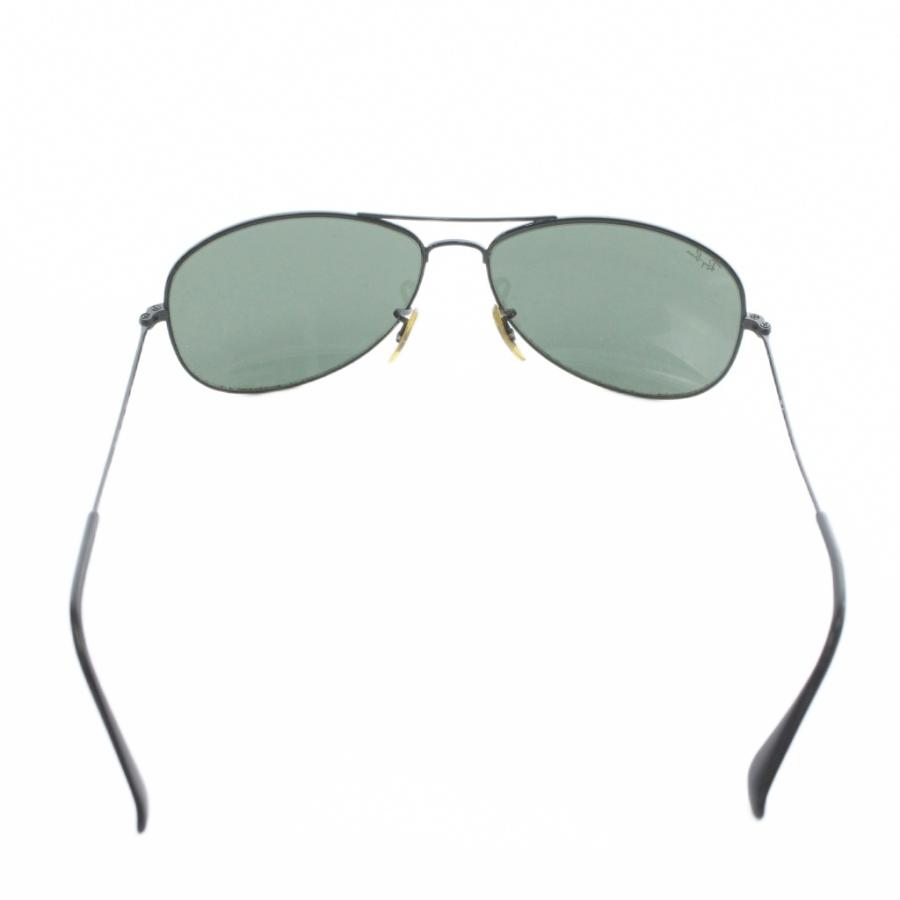 【中古】RAY BAN COCKPIT 眼鏡 サングラス メタルフレーム カラーレンズ ツーブリッジ ロゴ 59□14 黒 RB3362 レイバン RAY BAN コックピット COCKPIT 眼鏡 サングラス メタル