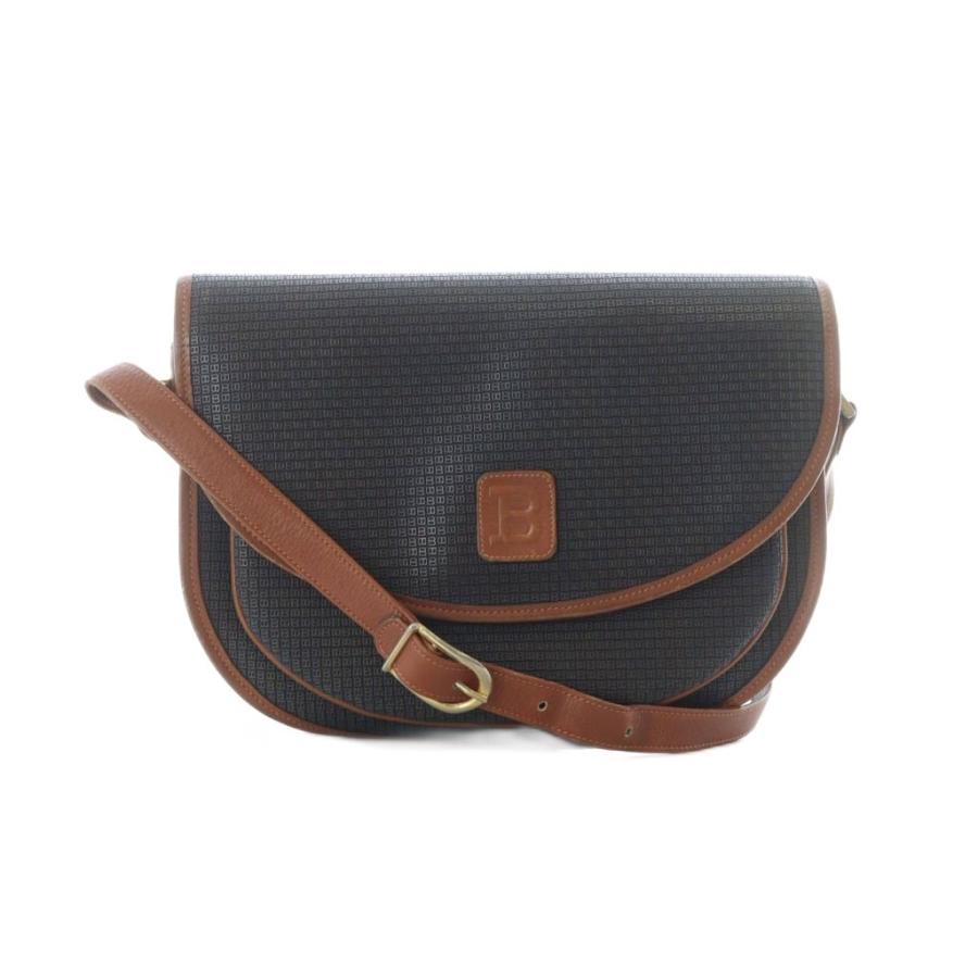 Bally（バリー） ショルダーバッグ 黒 ブラック ブラウン モノグラム柄 