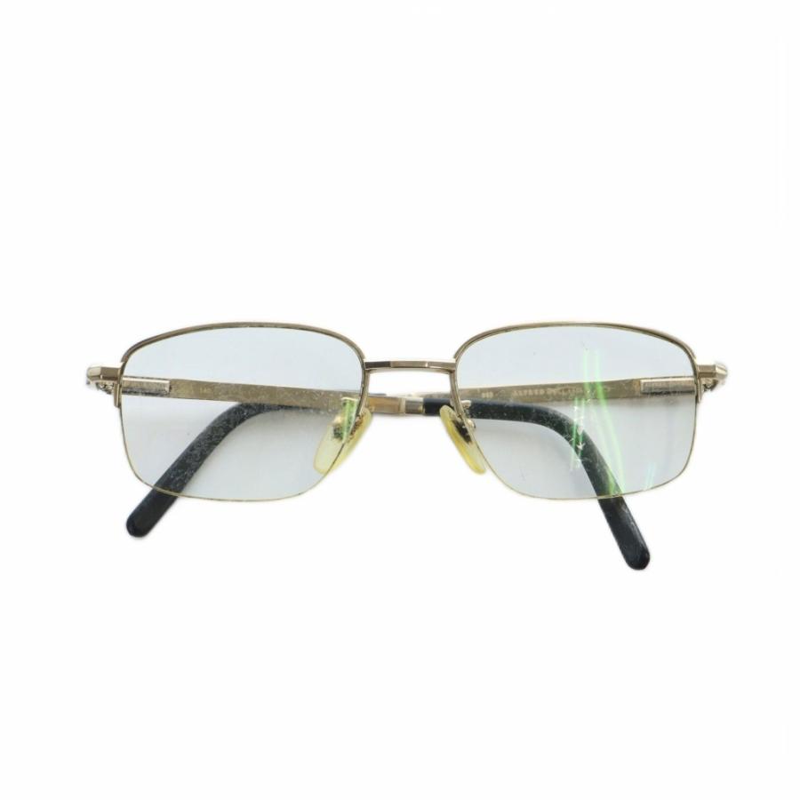 アルフレッドダンヒル ALFRED DUNHILL 863 眼鏡 めがね ロゴ スクエア