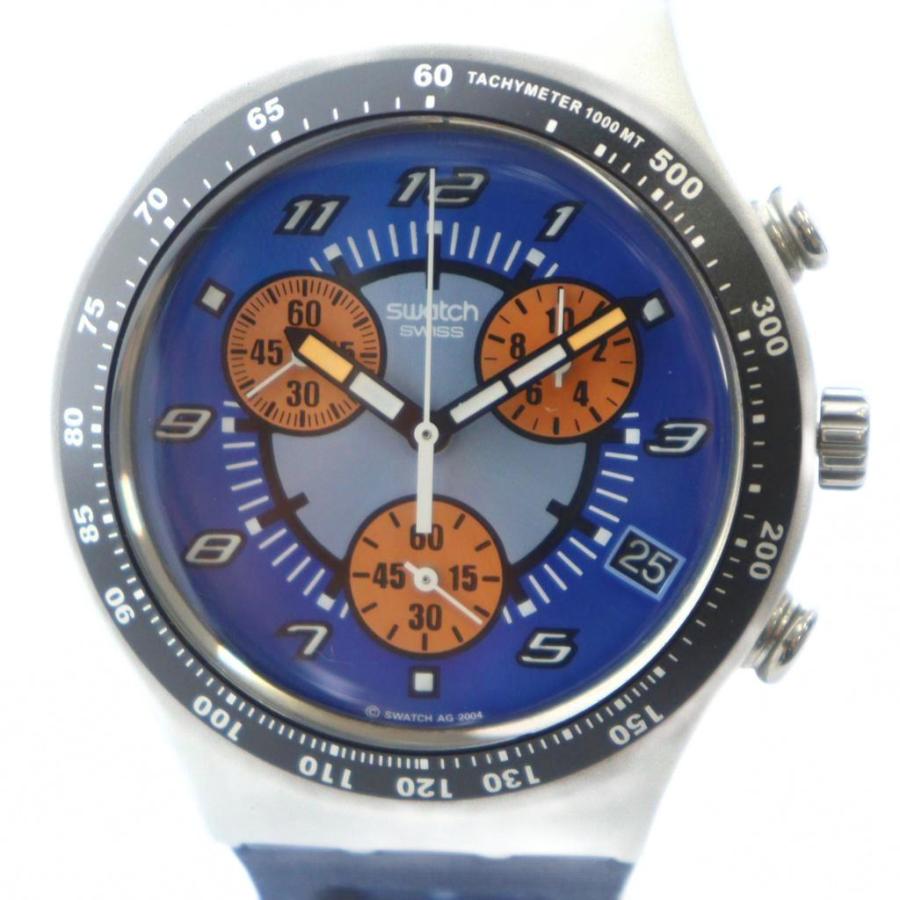 スウォッチ SWATCH IRONY CHRONO DAZE 腕時計 ウォッチ クォーツ ロゴ