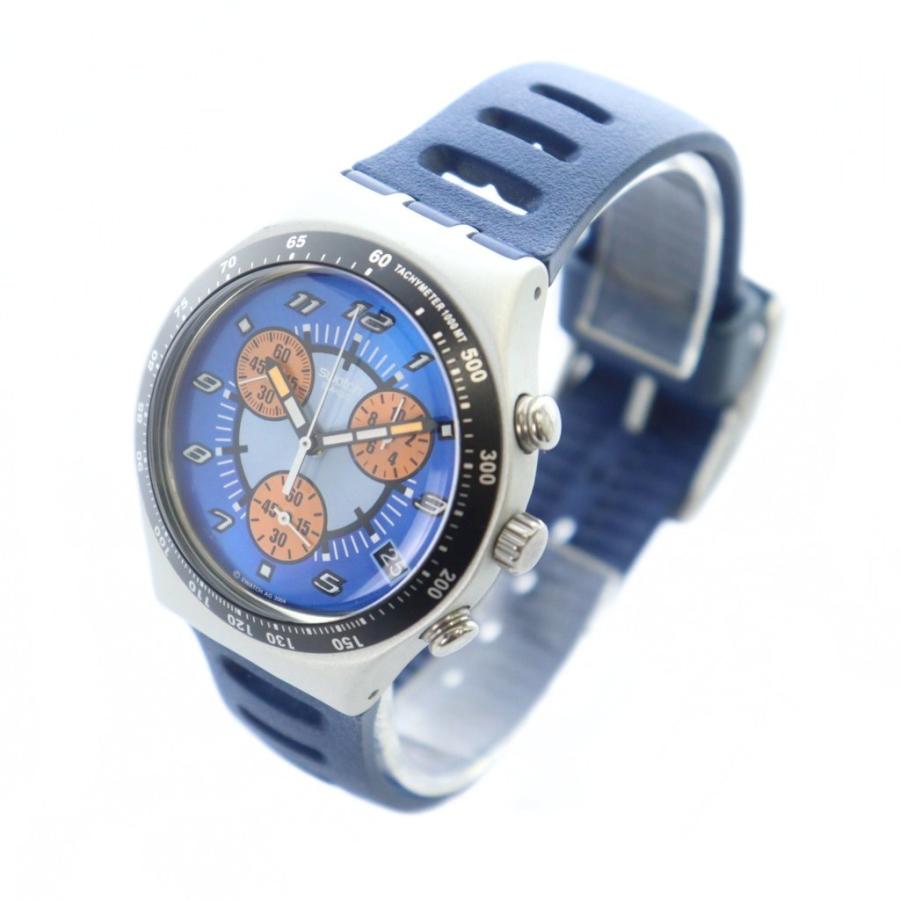 スウォッチ SWATCH IRONY CHRONO DAZE 腕時計 ウォッチ クォーツ ロゴ