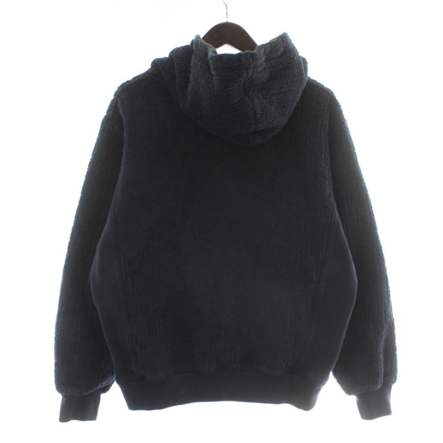 【中古】ディオールオム Dior HOMME パーカー フーディー スウェット 長袖 パイル地 オブリーク プルオーバー 総柄 ディオールオム Dior HOMME パーカー フーディー スウェット 長袖