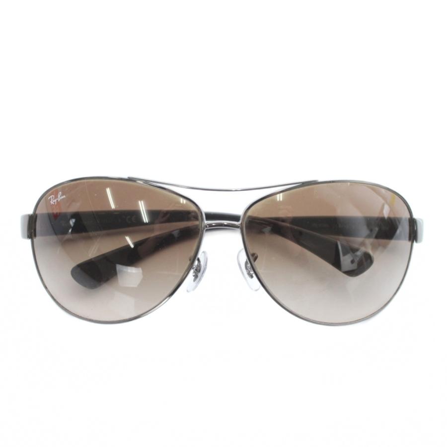 【中古】レイバン RAY BAN 眼鏡 サングラス メタルフレーム グラデーション ツーブリッジ ロゴ 67□13-130 黒 RB3386 レイバン RAY BAN 眼鏡 サングラス メタルフレーム グラデーション