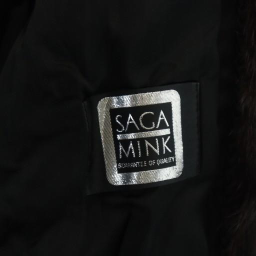 サガミンク SAGA MINK 銀サガ JINDO 毛皮コート ミンクファー ミドル