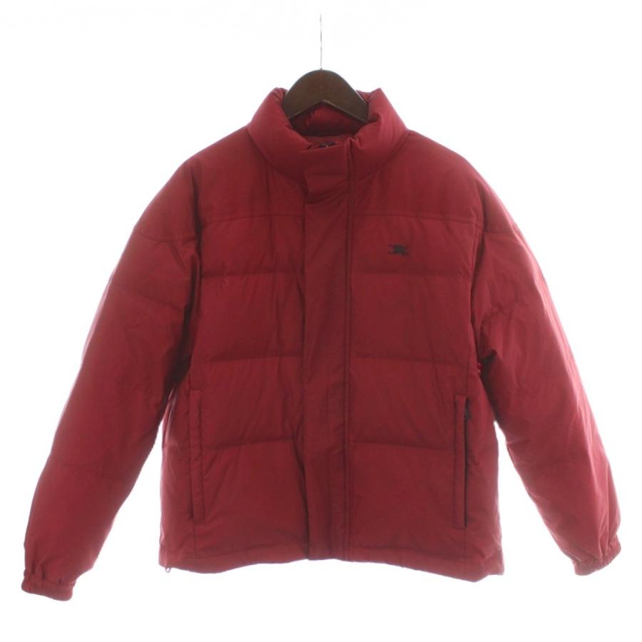 BURBERRY GOLF バーバリーM フード　アウター バーバリーゴルフ BURBERRY GOLF ダウンジャケット M 赤 レッド