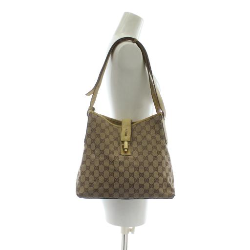 GUCCI（グッチ） トートバッグ ワンショルダー GGキャンバス レザー 総