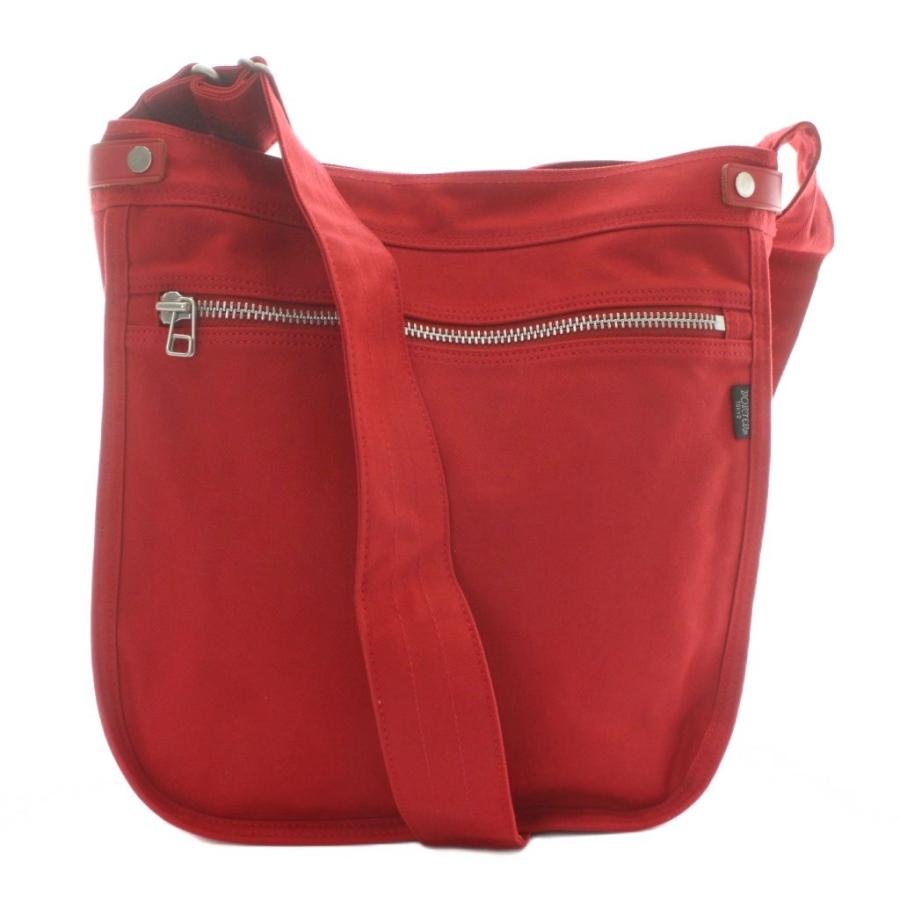 【中古】未使用品 ポーター PORTER 吉田カバン NAKED BOOK BAG ショルダーバッグ キャンバス ロゴ 赤 667-19786 PORTER 未使用品 ポーター 吉田カバン ネイキッド NAKED ブックバッグ