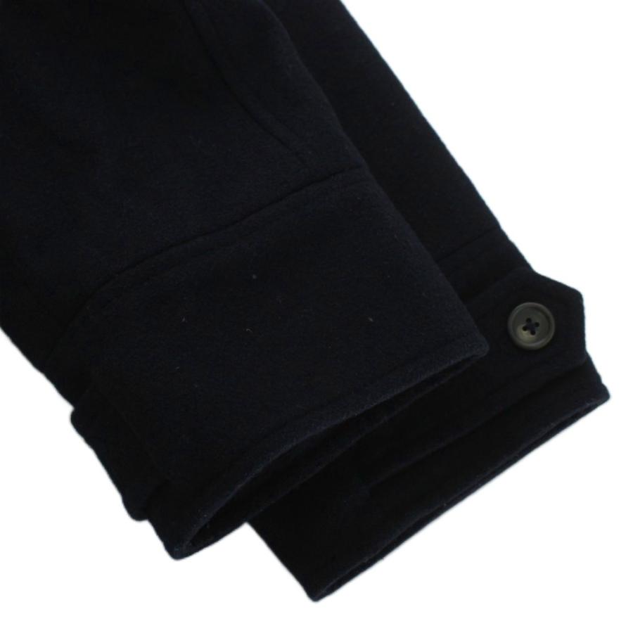 【中古】LAUREN RALPH LAUREN ステンカラーコート アウター ウール 中綿 ミドル フード ジップアップ 40S 紺 ローレンラルフローレン LAUREN RALPH ステンカラーコート アウター