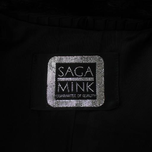 サガミンク 銀サガ エポレット ダブルボタン ハーフ丈 ファーコート L サガミンク SAGA MINK 銀サガ ファーコート アウター 毛皮 ミンク