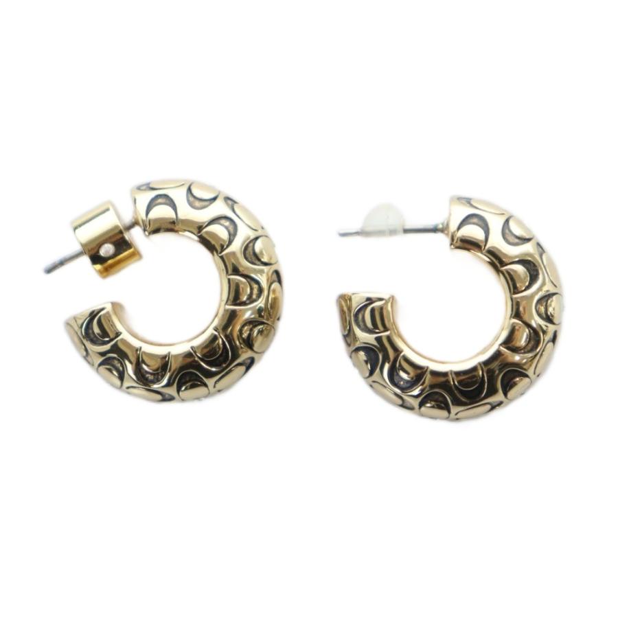 COACH フープ ピアス アクセサリー 両耳用 ロゴ シグネチャー COACH（コーチ） フープ ピアス アクセサリー 両耳用 ロゴ