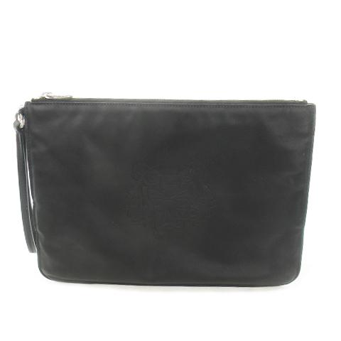 ケンゾー KENZO クラッチバッグ 黒 ブラック タイガーロゴ 虎柄 /AO31