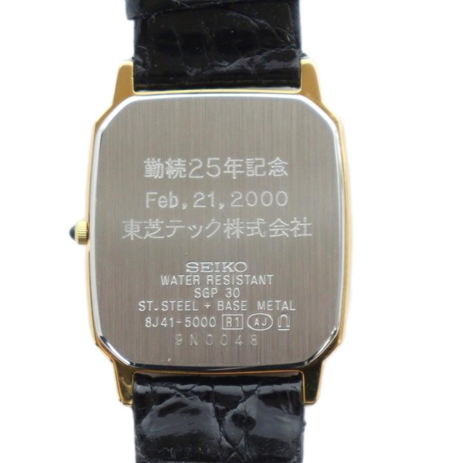 腕時計　SEIKO DOLCE 8J41日常生活防水　黒革バンド セイコー SEIKO 8J41-5000 ドルチェ dolce 腕時計 ウォッチ クォーツ