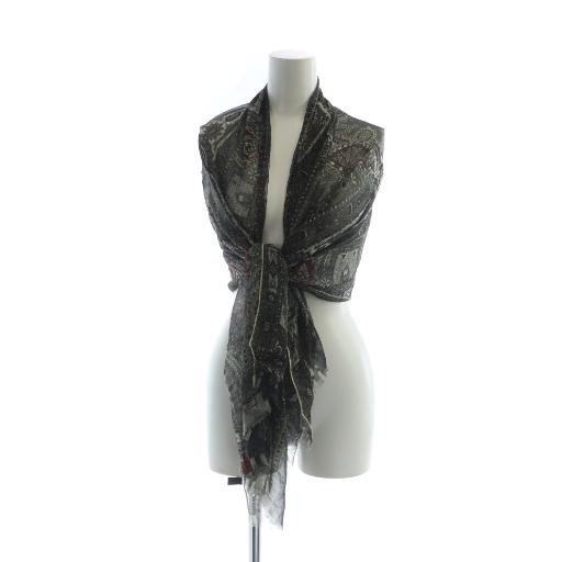 大きいサイズ46✨美品✨ETROエトロ スカーフ切り替 タートルネックニット ETRO/エトロ_Women通販 | フォリアージュモチーフ シルク スカーフ