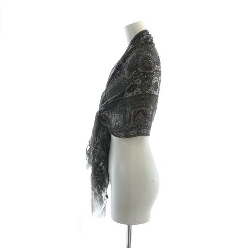 ETRO エトロ スカーフ 大判 ストール イタリア製 ウール×シルク ETRO/エトロ_Women通販 | プリント ウール&シルク ショール【送料無料