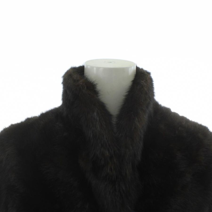 ミツコシ MITSUKOSHI ファーコート アウター 毛皮 ミンク ミドル 9 M