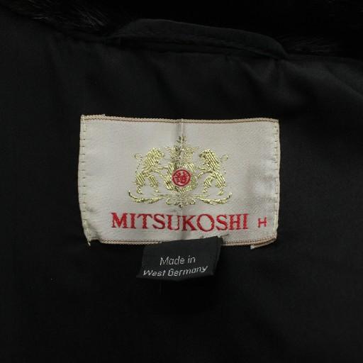 ミツコシ MITSUKOSHI ファーコート アウター 毛皮 ミンク ミドル 9 M