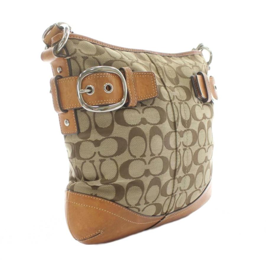 coachキャンパスショルダー　ブラウン　新品 コーチ COACH CQ874 ショルダーバッグ シグネチャー レディース