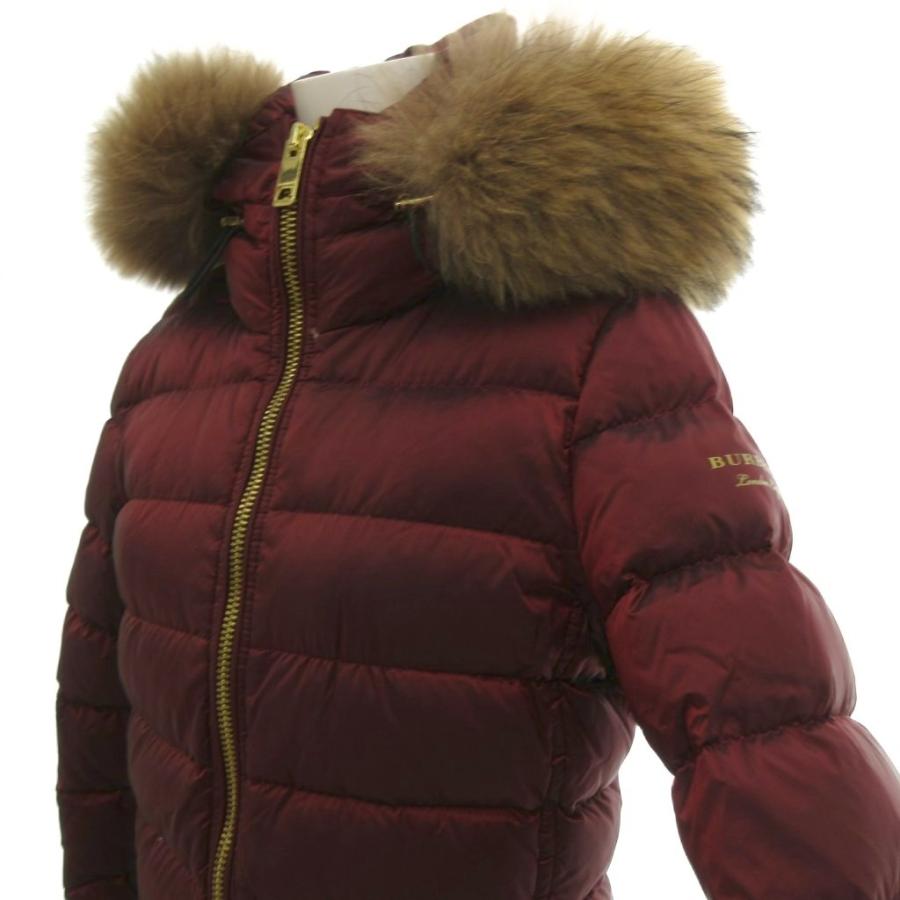 バーバリー ロンドン BURBERRY LONDON ダウンコート ラクーンファー