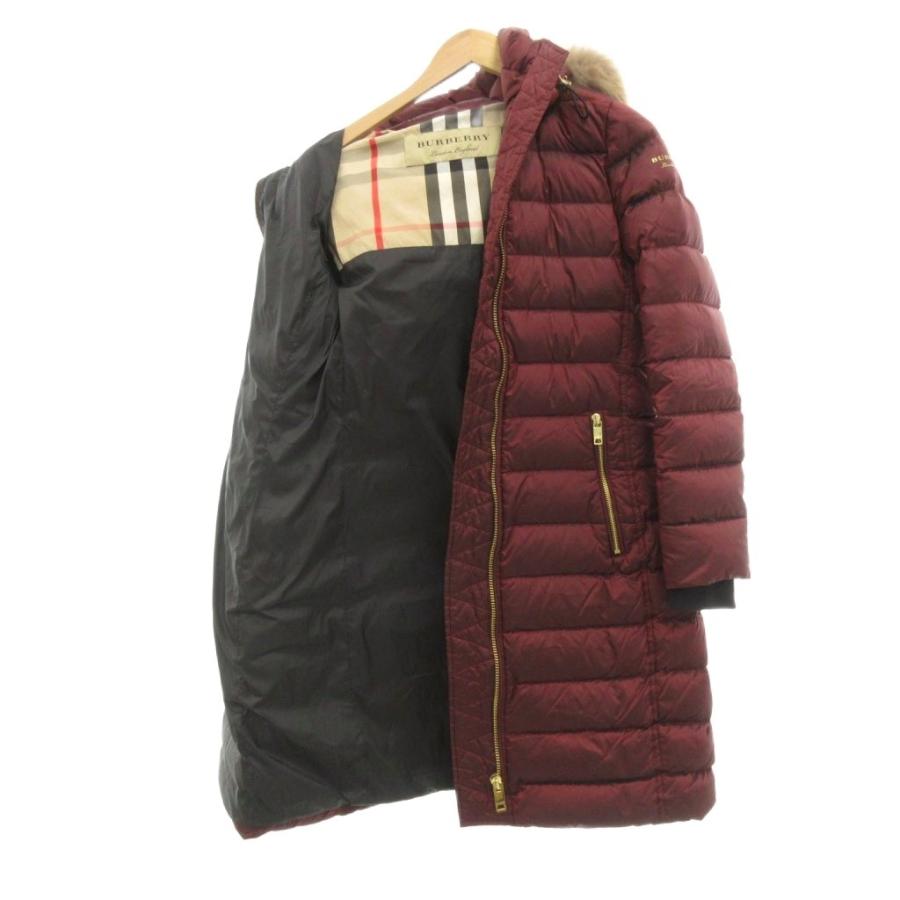 バーバリー ロンドン BURBERRY LONDON ダウンコート ラクーンファー