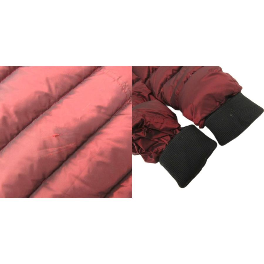 極美品　バーバリーロンドン　ダウン　ラクーンファー　メガチェック　ベルト　44 バーバリー ロンドン BURBERRY LONDON ダウンコート ラクーンファー